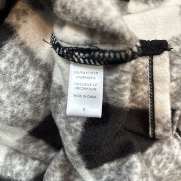 Cuddl Duds Robe Hooded Pullover Long Sleeve Black/Gray/White Women’s Sz S - Picture 7 of 8